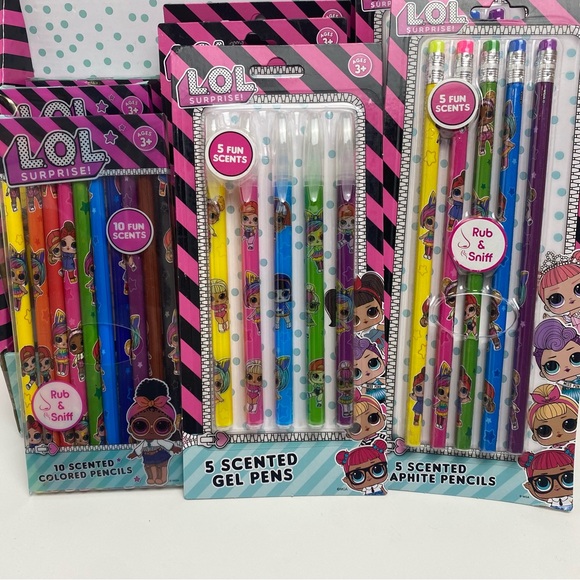 ENTIRE DISPLAY of LOL Scented Gel Pens & Pencils!! - Picture 4 of 11